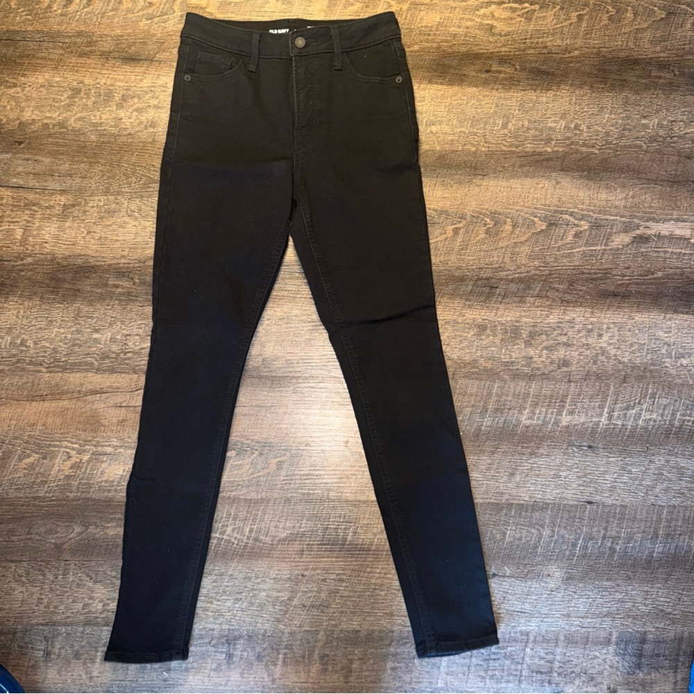 Old Navy High Rise Super Skinny Black Pants Women’s Size 2